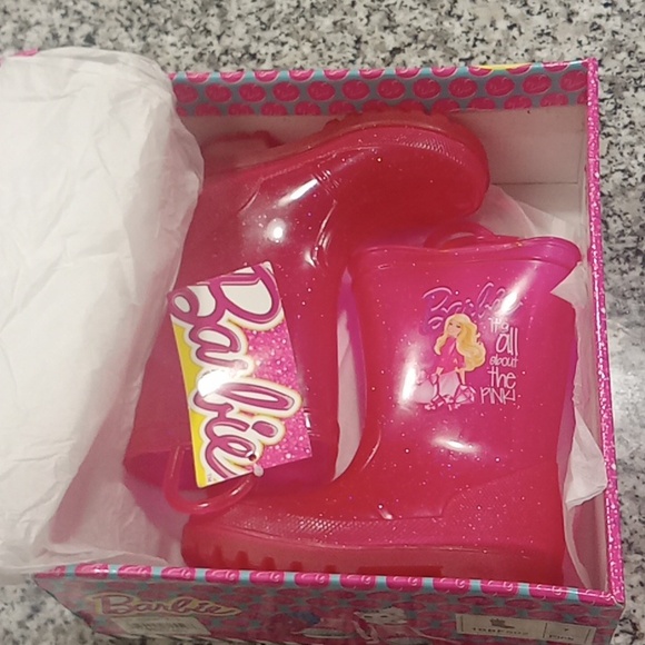 Pink Barbie Rain Boots - Picture 5 of 7
